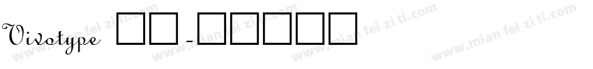 Vivotype 普通字体转换